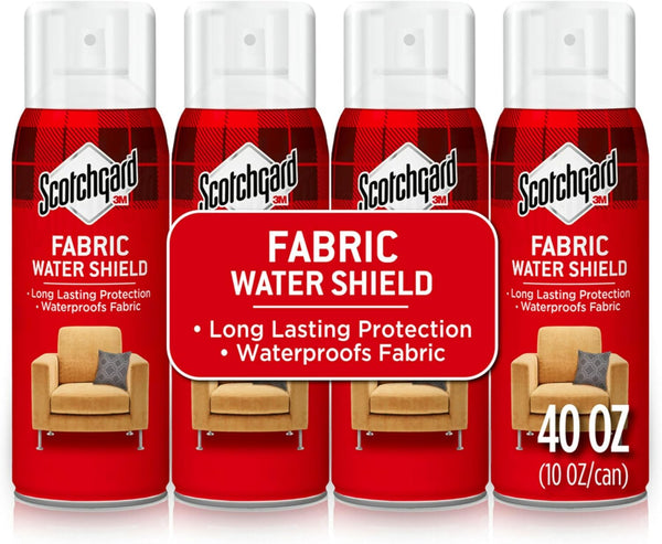 Scotchgard Fabric Water Shield, Long-Lasting Water Repellent Spray for Clothing and Upholstery, Four 10 Oz (Pack of 4)