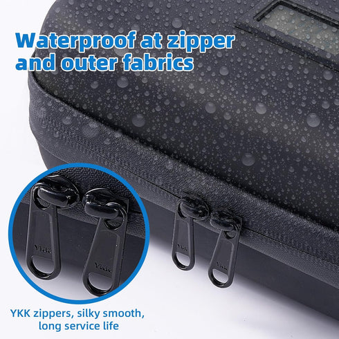 TSA Approved 24h Insulin Cooler Travel Case, Diabetic Medication Organizer Bag with Thermometer and 2 Ice Packs