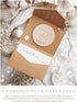 Joli Coon Pregnancy announcement wooden card - You're going to be an uncle with pocketfold envelope and seal sticker