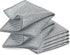 YinQin 6 PCS Double Layer Non-Scratch Wire Dishwashing Rags, Sturdy Reusable Steel Wire Cleaning Cloths for Kitchen
