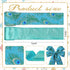 2 Rolls Peacock Ribbon for Wreath Bows Wrapping Gifts, Glitter Blue Green Peacock Ribbon for Gift Wrapping Party Supplies Decoration DIY 2.5" X 10 Yard, Wired Christmas Peacock Wreath Ribbon by Glodecart