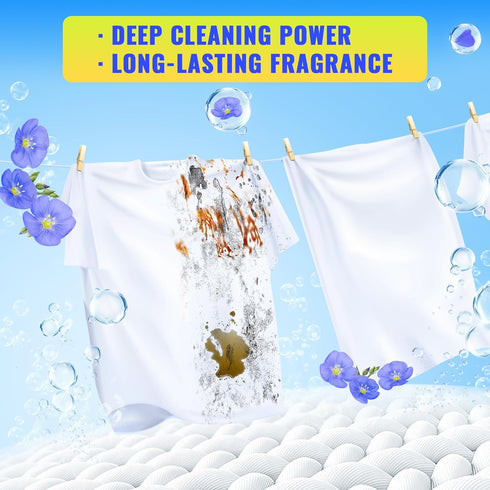 FIXSMITH Laundry Detergent Sheets - 200 Loads (100 Sheets), Fresh Linen Scent, Eco-Friendly, Plastic-Free, Travel Strips