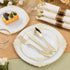 150PCS Gold Plastic Silverware - Heavy Duty Disposable Utensils for 50 Guests, Perfect for Weddings or Parties