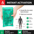Packs (59)- 1-Pack HEAT WAVE Instant Heat Medium Medical Grade Reusable Green Fast and HOT - Made in USA for Muscle
