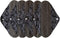 MUMBABY 5 Pieces Charcoal Bamboo Mama Cloth/Menstrual Pads/Reusable Sanitary Pads (Black lace, Heavy