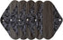 MUMBABY 5 Pieces Charcoal Bamboo Mama Cloth/Menstrual Pads/Reusable Sanitary Pads (Black lace, Heavy