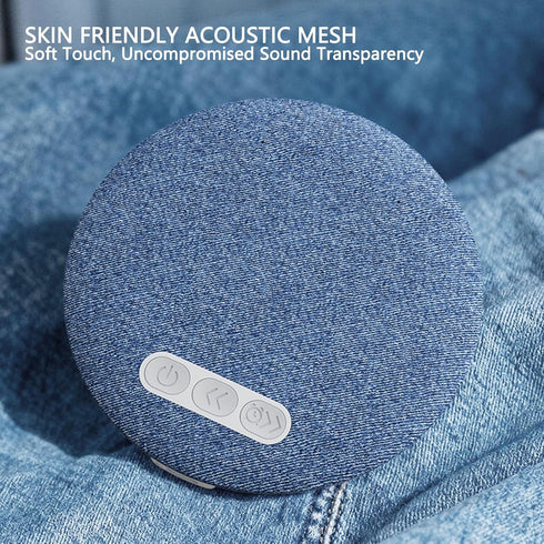 Yunir Pillow Speaker for Sleeping, Bluetooth Speaker Under Pillow with Automatic Off Timer, White Noise Sound Machine
