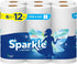Sparkle Pick-A-Size Paper Towels, 6 Double Rolls = 12 Regular Rolls, Everyday Value with Full and Half Sheets