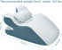 YEERSWAG 165 lbs Ergonomic Wedge Pillow, Prone Pillow for Reading in Bed, Reading Pillow Wedge Memory Foam Back Support