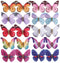 inSowni 20 Pack Multi Colors Butterfly Hair Clips Barrettes for Women Girls Kids Bridal Wedding Accessories