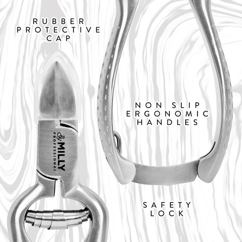 High Carbon Stainless Steel Heavy Duty Toenail Clippers for Thick Toenails, Professional Nail Clippers for Seniors