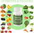 Healthy One Fruit and Veggies Supplement - 60 Veggie Fruit Capsules, 27 Superfood Vitamins for Immune Support