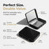 LIGHUFEIC 2 Pack Travel Lens Wipes Storage Case with Mirror- Portable Tin Box with Hinge Lids for Car, Bag,Lens