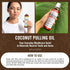 Coconut Pulling Oil for Teeth and Gums Mouthwash, 100% Pure and Natural, Non-GMO, Refreshing Rose Clove
