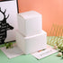 SHIPKEY 10 Pack White Cardboard Gift Boxes with Lids, 4x4x4 inch Square Boxes for Party, Wedding, Christmas, Birthdays