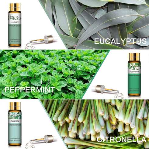 9PCS Premium Quality Essential Oils Set - 10ml/0.33fl. oz Fragrance Oils for Soap Making & Diffusers