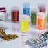 Holographic Chunky and Fine Glitter Mix, 45 Colors for Epoxy Resin Arts, Nail Glitter, Cosmetic and Body Glitter