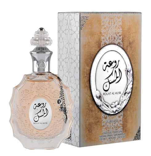 Lattafa Rouat Al Musk Eau de Parfum Spray - 3.40 Ounces / 100 ml Unisex