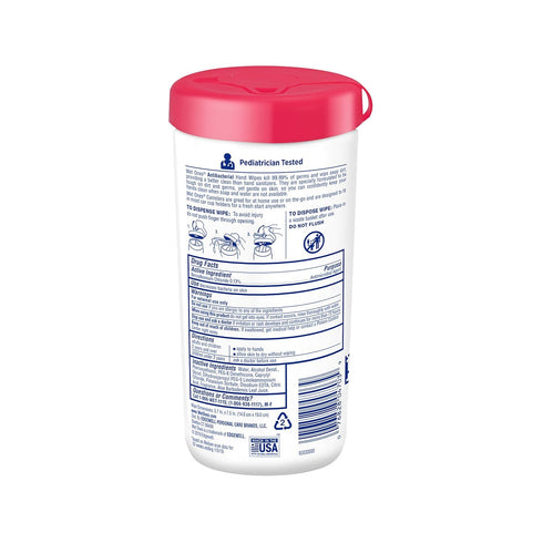 Packaging 40 Count Wet Ones Antibacterial Hand Wipes, Fresh Scent, May Vary, White