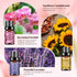 Set 6 Floral Essential Oils - Premium Fragrance Oil for Diffusers, Candle Making, Humidifier - Pink Peony, Wild Rose