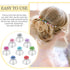 Xinnun 48 Pieces Rhinestone Hair Clips, Spiral Twist Hairpins with Crystal Metal Base for Wedding Bridal Prom Party