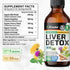 BIO KRAUTER Liver Detox Liquid - Milk Thistle, Chanca Piedra, Turmeric, Dandelion, Artichoke - Vegan Drops 4 Fl. Oz.
