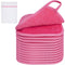 KODAMO Makeup Remover Cloth - Reusable Pads with Travel Bag, 12 Pack, Pink