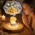 Set Interactive Citrine Wish Capsule - Aesthetic Crystal Desk Decor, Career Success & Motivation Gift, Wealth Energy