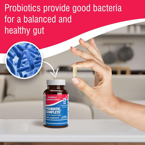 Probiotics for Digestive Health - 50 Capsules - 15 Billion Live Active Cells for Men and Women