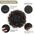 Oseti Curly Hair Bun, Brown Hair Accessories, Faux Bun Clip in Ponytail for Black Women, Large Curly Hair Piece