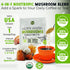 Immune MAJU's Mental Mushroom Powder Extract, Strong Lions Mane, Chaga, Reishi, Cordyceps, Fruiting Bodies for Coffee