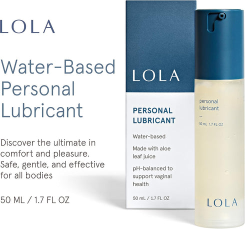 LOLA Water-Based Lube & Ultra Thin Latex Condoms Bundle - Natural Lubricant and Natural Rubber Latex