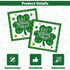 Heyiminy 40Pcs 6.5 Inch St Patricks Day Napkins, Shamrock Napkins, Disposable Green Lucky Clover Cocktail Beverage
