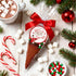 YIXAXKAO 50 Set Hot Chocolate Bar Accessories Cone Cellophane Bag Chocolate Marshmallow Bags with Hot Cocoa Label