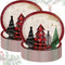Havawish 100 Pcs Large Christmas Oval Paper Plates 10.8" x 12.6" Christmas Disposable