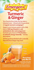 Emergen-C Citrus-Ginger Fizzy Drink Mix, Immune Support with Turmeric and Ginger, 18 Count, High Potency Vitamin C