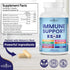 NEW AGE 8 in 1 Immune Support Booster Supplement with Echinacea, Vitamin C, Zinc 50mg, Vitamin D 5000 IU, Turmeric
