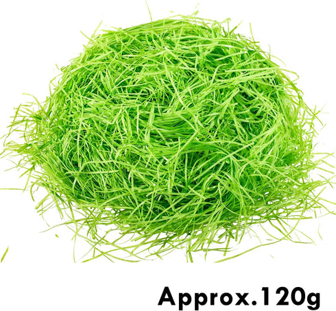 Whaline Green Basket Grass Craft Shredded Tissue Raffia Gift Filler Paper Shreds for DIY Gift Packaging