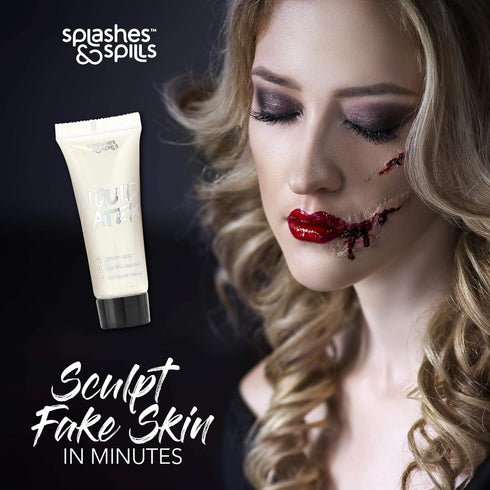 Liquid Latex Face and Body Paint, Professional SFX Makeup for Costumes, 30ml by Splashes & Spills