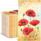 Homlouue 100PCS Watercolor Red Poppies Floral Napkins - 3 Ply Disposable Hand Towels for Bathroom Guest