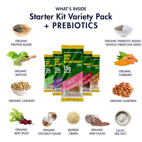 SAVE THE RAINFOREST by SHANTI BALANCE, Best Sellers Variety Pack, 15G Plant Protein, 12 Count