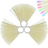 ZOENHOU 150 Nail Swatches - Plastic Nail Art Sample Sticks with Ring for Professional Use and Home DIY Art Supplies