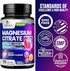 Magnesium Citrate Extra Strength 1000 mg - Chelated for Max Absorption, Non-GMO Magnesium Supplement for Muscle Health,