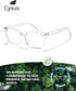Cyxus Blue Light Glasses for Men and Women - UV Blocking, Reduce Eye Strain for Computer Screen, Model 8082