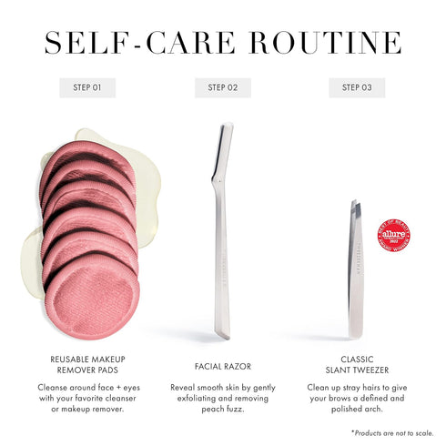 Tweezerman Exclusive Rose Tea Reusable Makeup Remover Pads