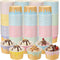 Jingmore 240 Pcs Ice Cream Bowls Paper Ice Cream Cups 4/6/8 oz Containers