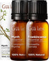 Set Set 3x10ml Frankincense & Myrrh Essential Oil for Diffuser & Sandalwood Essential Oils for Diffuser - Aromatherapy
