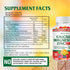 Calcium Magnesium Zinc Gummies - High Potency with Vitamin D3 & K2, Enhanced Absorption, Orange and Berry Flavored