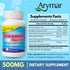 Arymar Diosmin Plus 500 Supplement for Circulatory Support with Hesperidin & B-Complex, 60 Capsules