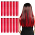Kyerivs 24PCS Colored Clip in Hair Extensions for Girls - 20Inch Rainbow Straight Synthetic Hairpieces